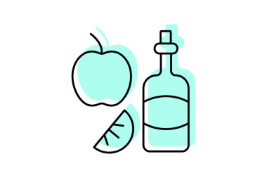 Elma Şarabı ikonu, elma şarabı, sürahi, içecek, şükran günü renk gölgesi inceliği simgesi, düzenlenebilir vektör simgesi, piksel mükemmel, illüstratör ai dosyası