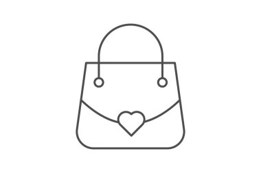 Anneler el çantası simgesi, çanta, çanta, moda inceliği simgesi, düzenlenebilir vektör simgesi, piksel mükemmel, illüstratör ai dosyası