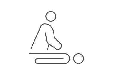 Spa Tedavi simgesi, tedavi, rahatlama, masaj, sağIık çizgisi simgesi, düzenlenebilir vektör simgesi, piksel mükemmel, illüstratör ai dosyası