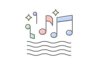 Müzisyen Anne simgesi, anne, müzik, enstrüman, yetenek doğrusal renk simgesi, düzenlenebilir vektör simgesi, piksel mükemmel, illüstratör ai dosyası