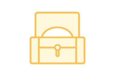 Mücevher kutusu simgesi, kutu, depolama, aksesuar, hazine duoton satırı simgesi, düzenlenebilir vektör simgesi, piksel mükemmel, illüstratör ai dosyası