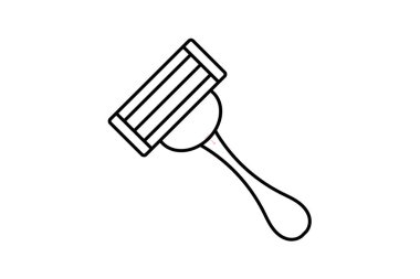 Tıraş makinesi simgesi, jilet, tıraş, damat, bıçak rengi gölge inceliği simgesi, düzenlenebilir vektör simgesi, piksel mükemmel, illüstratör ai dosyası