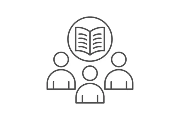 Çalışma Grubu simgesi, grup, takım çalışması, işbirliği, öğrenme inceliği simgesi, düzenlenebilir vektör simgesi, piksel mükemmel, illüstratör ai dosyası