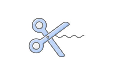 Kağıt kesme simgesi, kesme, sanat, Çince, zanaat doğrusal renk simgesi, düzenlenebilir vektör simgesi, piksel mükemmel, illüstratör ai dosyası