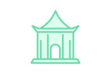 Dilek Ağacı simgesi, dilek, dilek, kravat, kurdele duoton çizgi simgesi, düzenlenebilir vektör simgesi, piksel mükemmel, illüstratör ai dosyası