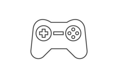 Gamepad simgesi, denetleyici, oyun, oyun, konsol ince çizgi simgesi, düzenlenebilir vektör simgesi, piksel mükemmel, illüstratör ai dosyası