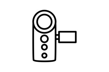 El kamerası simgesi, kamera, kamera, kamera, el bilgisayarı, el bilgisayarı simgesi, düzenlenebilir vektör simgesi, piksel mükemmel, illüstratör ai dosyası