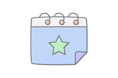 Olay Zamanlama simgesi, zamanlama, plan, takvim, tarih doğrusal renk simgesi, düzenlenebilir vektör simgesi, piksel mükemmel, illüstratör ai dosyası