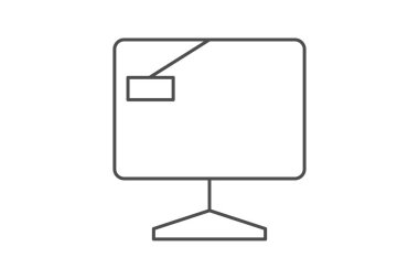 Sunum simgesi, Powerpoint, slaytlar, ders, konuşma inceliği simgesi, düzenlenebilir vektör simgesi, piksel mükemmel, illüstratör ai dosyası