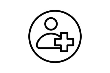 Kişi simgesi, bağlantılar, arkadaşlar, tanıdıklar, meslektaşlar satır simgesi, düzenlenebilir vektör simgesi, piksel mükemmel, illüstratör ai dosyası