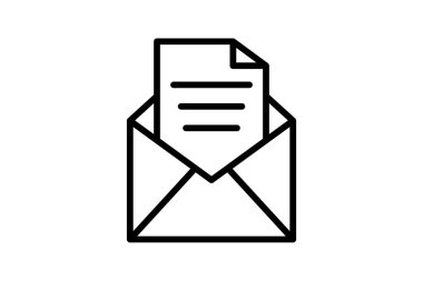 E- posta simgesi, elektronik posta, e-posta, ileti satırı simgesi, düzenlenebilir vektör simgesi, piksel mükemmel, illüstratör ai dosyası