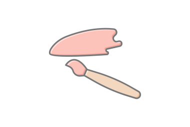 Tasarım simgesi, grafik, sanat, yaratıcı, görsel doğrusal renk simgesi, düzenlenebilir vektör simgesi, piksel mükemmel, illüstratör ai dosyası