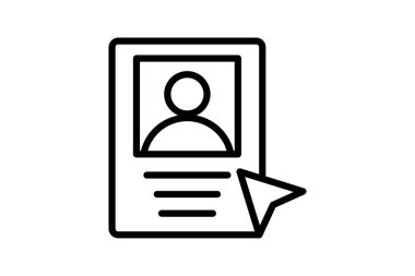 Profil simgesi, portre, kenar görünümü, siluet, dış hat simgesi, düzenlenebilir vektör simgesi, piksel mükemmel, illüstratör ai dosyası