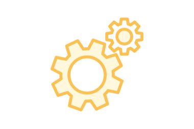 Ayarlar simgesi, ayarlar, yapılandırma, seçenekler, tercihler duotone satır simgesi, düzenlenebilir vektör simgesi, piksel mükemmel, illüstratör ai dosyası