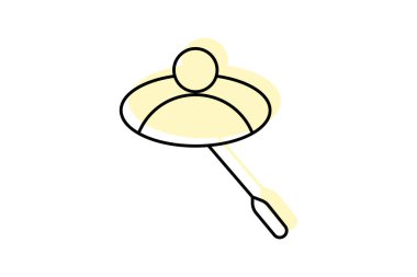 Arama simgesi, bul, ara, ara, tara renk gölge ince çizgi simgesi, düzenlenebilir vektör simgesi, piksel mükemmel, illüstratör ai dosyası