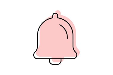 Bildirim simgesi, uyarılar, uyarılar, iletiler, hatırlatıcılar renk gölge inceliği simgesi, düzenlenebilir vektör simgesi, piksel mükemmel, illüstratör ai dosyası