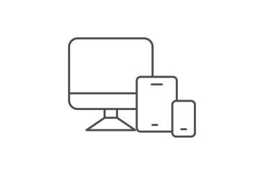 Yanıt Tasarım simgesi, tasarım, web, mobil, uygulama ince simgesi, düzenlenebilir vektör simgesi, piksel mükemmel, illüstratör ai dosyası