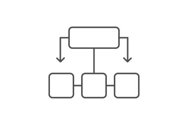 Kullanıcı Akımı simgesi, akış, yolculuk, yol, etkileşim inceliği simgesi, düzenlenebilir vektör simgesi, piksel mükemmel, illüstratör ai dosyası