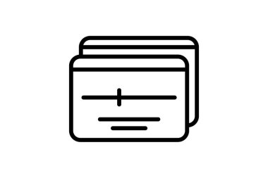 Modal simgesi, açılır pencere, ui, ux satır simgesi, düzenlenebilir vektör simgesi, piksel mükemmel, illüstratör ai dosyası