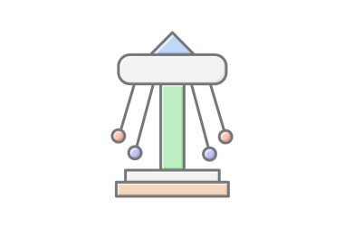 Atlıkarınca simgesi, kaydırıcı, ui, ux, kullanıcı arayüzü renk simgesi, düzenlenebilir vektör simgesi, piksel mükemmel, illüstratör ai dosyası