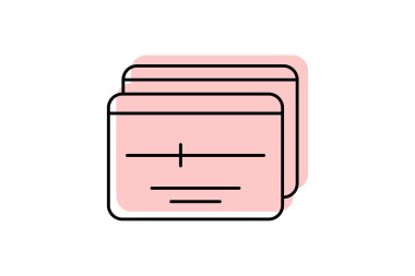 Modals simgesi, açılır pencere, ui, ux renk gölge inceliği simgesi, düzenlenebilir vektör simgesi, piksel mükemmel, illüstratör ai dosyası