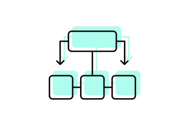 Kullanıcı Akımı simgesi, akış, yolculuk, yol, etkileşim rengi inceltme simgesi, düzenlenebilir vektör simgesi, piksel mükemmel, illüstratör ai dosyası