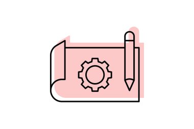 Prototip simgesi, tasarım, model, model, konsept renk gölge inceliği simgesi, düzenlenebilir vektör simgesi, piksel mükemmel, illüstratör ai dosyası