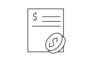 Reklam bütçesi simgesi, bütçe, reklam, çevrimiçi, dijital ince çizgi simgesi, düzenlenebilir vektör simgesi, piksel mükemmel, illüstratör ai dosyası