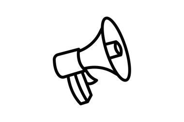 Reklam kampanyası simgesi, kampanya, reklam, çevrimiçi, dijital satır simgesi, düzenlenebilir vektör simgesi, piksel mükemmel, illüstratör ai dosyası