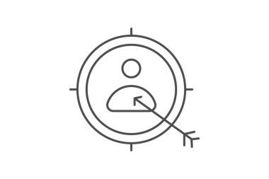 Ad Ağı simgesi, ağ, reklam, çevrimiçi, dijital ince çizgi simgesi, düzenlenebilir vektör simgesi, piksel mükemmel, illüstratör ai dosyası