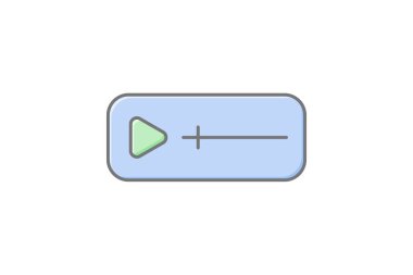 Çağrı - Eylem simgesi, cta, reklam, çevrimiçi, dijital doğrusal renk simgesi, düzenlenebilir vektör simgesi, piksel mükemmel, illüstratör ai dosyası