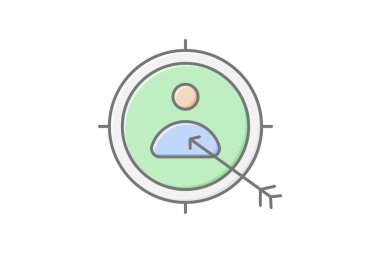 Ad Ağı simgesi, ağ, reklam, çevrimiçi, dijital doğrusal renk simgesi, düzenlenebilir vektör simgesi, piksel mükemmel, illüstratör ai dosyası