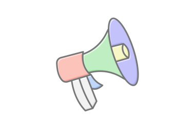 Reklam kampanyası simgesi, kampanya, reklam, çevrimiçi, dijital doğrusal renk simgesi, düzenlenebilir vektör simgesi, piksel mükemmel, illüstratör ai dosyası