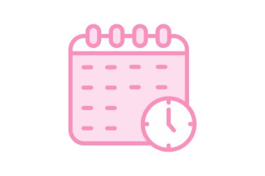 Ad zamanlama simgesi, zamanlama, reklam, çevrimiçi, dijital duoton satır simgesi, düzenlenebilir vektör simgesi, piksel mükemmel, illüstratör ai dosyası