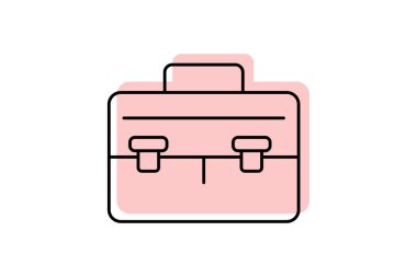 Lider Bag simgesi, liderlik, torba, simge, sembol rengi gölge inceliği simgesi, düzenlenebilir vektör simgesi, piksel mükemmel, illüstratör ai dosyası