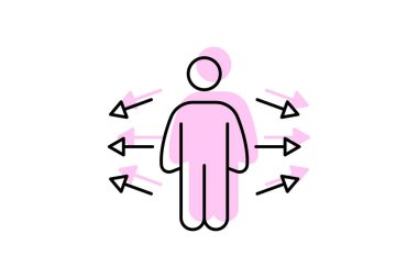 Lider Etkilendirici simgesi, etkili, lider, lider, liderlik, rolemodel renk gölge ince simgesi, düzenlenebilir vektör simgesi, piksel mükemmel, illüstratör ai dosyası