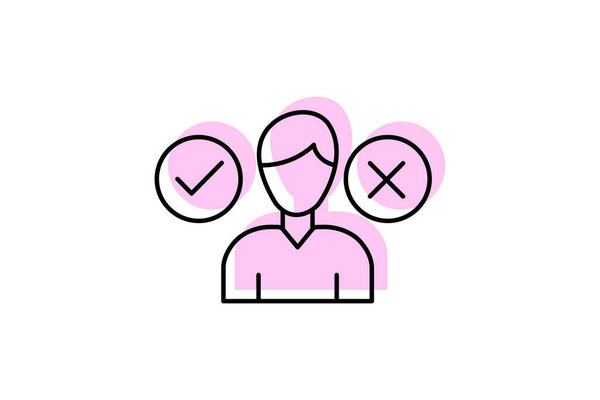 Ref-Making Authority icon, leadership, authority, decisionmaking, leader color shadow thinline icon, editable vector icon, pixel perfect, illustrator ai file