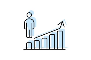 Liderlik Süreci simgesi, ilerleme, liderlik, gelişme, geliştirme, geliştirme renk gölge inceliği simgesi, düzenlenebilir vektör simgesi, piksel mükemmel, illüstratör ai dosyası