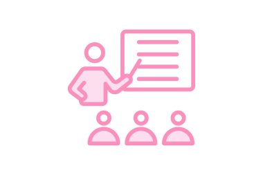 İlham verici Danışman simgesi, akıl hocası, liderlik, ilham, kılavuz duoton çizgi simgesi, düzenlenebilir vektör simgesi, piksel mükemmel, illüstratör ai dosyası