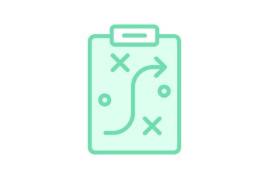 Stratejik Planlayıcı simgesi, planlayıcı, strateji, liderlik, duoton satır simgesi, düzenlenebilir vektör simgesi, piksel mükemmel, çizer ai dosyası