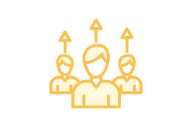 Hizmetçi Liderlik simgesi, liderlik, hizmetçi, hizmet, tevazu duotone satır simgesi, düzenlenebilir vektör simgesi, piksel mükemmel, illüstratör ai dosyası