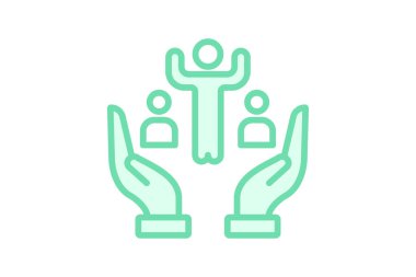 Seçkin Liderlik simgesi, liderlik, kapsayıcı, çeşitlilik, eşitlik duotone çizgi simgesi, düzenlenebilir vektör simgesi, piksel mükemmel, illüstratör ai dosyası