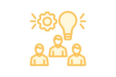 Yenilikçi Liderlik simgesi, liderlik, yenilikçi, yaratıcılık, duoton satır simgesi, düzenlenebilir vektör simgesi, piksel mükemmel, illüstratör ai dosyası