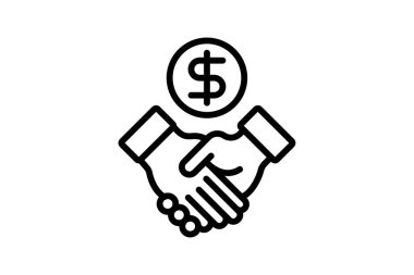 İş ortaklığı simgesi, ortaklık, iş birliği, işbirliği, takım çalışması simgesi, düzenlenebilir vektör simgesi, piksel mükemmel, illüstratör ai dosyası