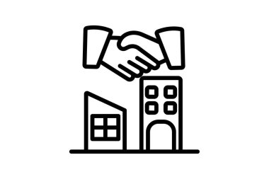 Ortaklık Binası ikonu, oluşturma, ortaklık, işbirliği, takım çalışması simgesi, düzenlenebilir vektör simgesi, piksel mükemmel, illüstratör ai dosyası