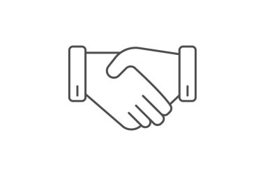 Ortaklık simgesi, simge, simge, ortaklık, işbirliği, takım çalışması ince simgesi, düzenlenebilir vektör simgesi, piksel mükemmel, illüstratör ai dosyası