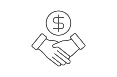 Kooperatif Venture simgesi, girişim, kooperatif, işbirliği, ortaklık ince çizgi simgesi, düzenlenebilir vektör simgesi, piksel mükemmel, illüstratör ai dosyası