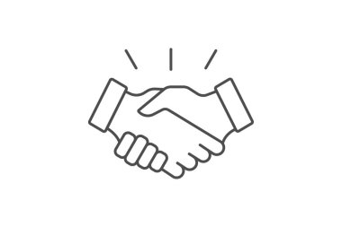 Ortak Ortaklık simgesi, ortaklık, işbirliği, takım çalışması, birlik inceliği simgesi, düzenlenebilir vektör simgesi, piksel mükemmel, illüstratör ai dosyası