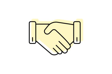 Ortaklık simgesi, simge, simge, ortaklık, işbirliği, takım çalışması renk gölge ince simgesi, düzenlenebilir vektör simgesi, piksel mükemmel, illüstratör ai dosyası