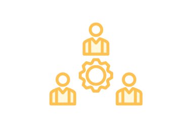 Birlikte çalışmak, çalışmak, birlikte çalışmak, işbirliği, takım çalışması duotone çizgi simgesi, düzenlenebilir vektör simgesi, piksel mükemmel, illüstratör ai dosyası